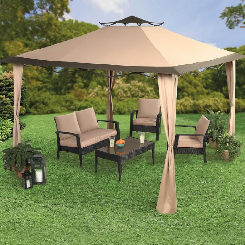 Brylanehome Oversized 10′ Sq Instant Pop Up Gazebo