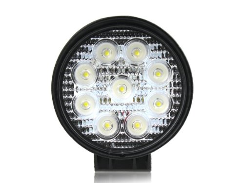 27W DC 12V 24V LED Flood Work LAMP Off Road Floodlight  4×4 -Jeep Cabin/Boat/SUV/Truck/Car/ATVs Fishing Deck Driving Light 2150 Lumen 10V-30V Waterproof