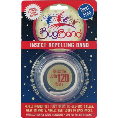 BugBand 88201 Blister Card Insect Repelling Band, Glow in the Dark