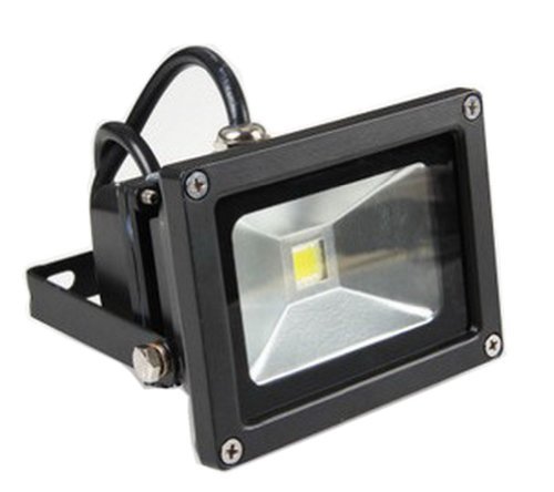 LENBO 10W 12V DC Warm White LED Flood light High Power Waterproof Outdoor Lights black case LW1