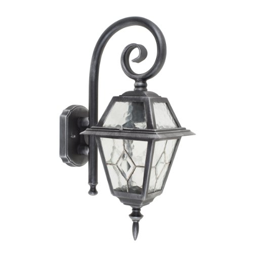 Globe Electric 40435 Barnaby 19-Inch Downward Outdoor Wall Lantern Light Fixture, Black