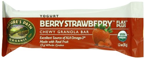 Nature’s Path Organic Granola Bars, Yogurt Berry Strawberry, 5-Count Bars (Pack of 6)