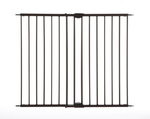 North States Supergate Easy Swing and Lock Metal Gate, Matte Bronze