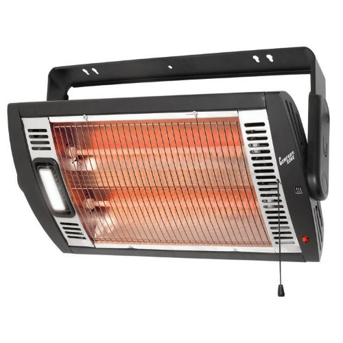 Howard Berger Ceiling-Mount Quartz Heater – 5120 BTU, 1500 Watts, Model# 125115