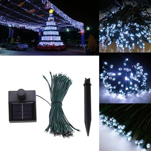 AGPtek® 33 Feet Solar Power String Fairy Light for Christmas Party Celebration Occasions – White