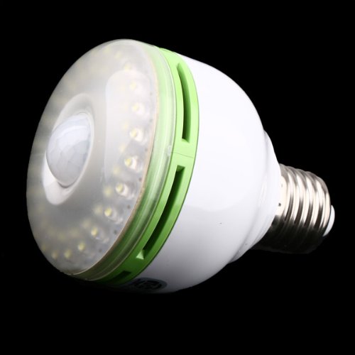 Amzdeal White E27 110v 48 LED Motion Sensor Light Bulb Lamp