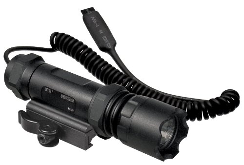 UTG Combat 26mm IRB LED Flashlight with Interchangeable QD Mounting Deck, Black