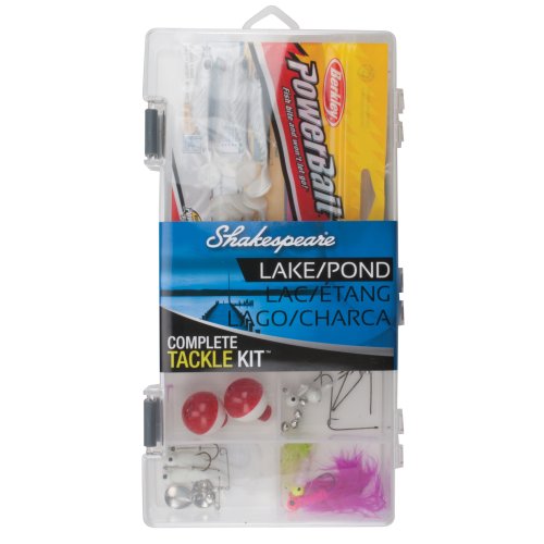 Shakespeare Catch More Fish Lake/Pond Box Kit with Tackle Management Tools and Equipment