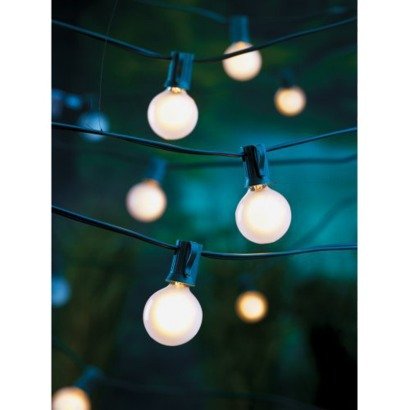 25 Ct. Frosted G40 Globe String Lights – Indoor / Outdoor 25 Ct. Frosted G40 Globe String Lights – Indoor / Outdoor