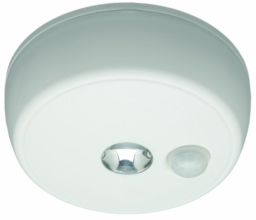 Mr. Beams MB 980 Battery-Operated Indoor/Outdoor Motion-Sensing LED Ceiling Light, White