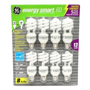 GE 13-Watt Energy SmartTM – 8 Pack – 60 watt replacement
