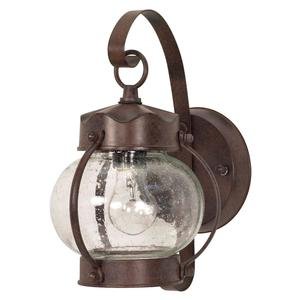 Nuvo 60/631 Old Onion Lantern with Clear Seed Glass, Old Bronze