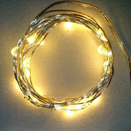 Starry Lights Mini: 20 Micro LEDs Warm White Color on Ultra-thin Silver Wire (7Ft) – Starry String Lights Battery Operated + On/Off Switch. HOT item as String Bike Lights! Favourite’s Girls & Boys Bedroom Hanging Lights. Indoors / Outdoors Garlands for Vintage Decorations. Used for Crafts and Patio Lights. Beautiful Fairy Lights Night & Day. Party Lights for Any Celebration. Romantic Glow for Weddings. Starry String Lights are the Fanciest Decorative item of the Year (Guaranteed By Qualizzi).