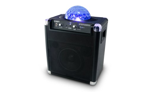 ION Party Rocker portable Bluetooth speaker system with built-in light show