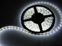 HitLights Weatherproof Cool White (6000K) Flexible Ribbon LED Strip Light, 300 LED, SMD3528,  5 Meter (16.4 ft) spool, 12 VDC Input (Adapter not included)