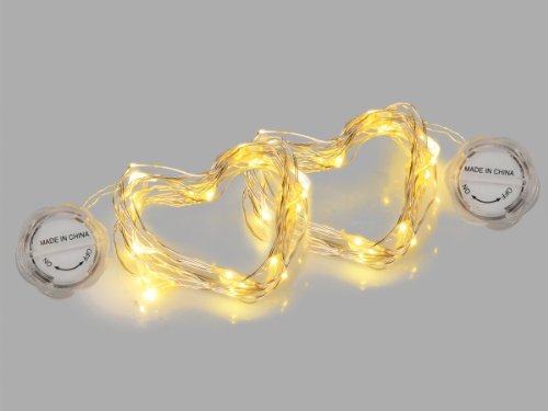 TaoTronics TT-SL033 Full Submersible LED String Light 2 sets 20 Leds/per set White Color Starry Light Battery Included in Sliver String Wire