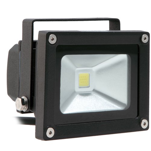 Lighting EVER 10W Outdoor LED Flood Light, Security Light, 100W Halogen Bulb Replacement, Warm White