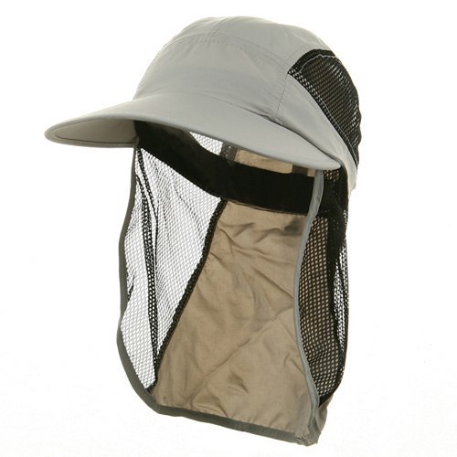 UV 50+ Protection Outdoor Flap Cap – Light Grey