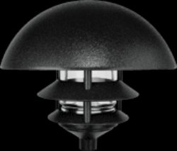RAB LLD3B/F13 120V 13watts Compact flourescent Dome Top Lawn Lights , Black