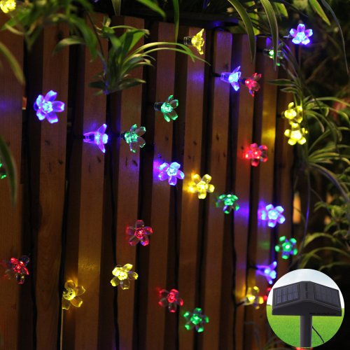 Innoo Tech Outdoor String Lights Solar Waterproof Fairy Lights for Garden Party Indoor Yard Decor 80 Led Multi Color