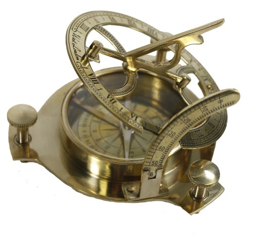 4″ Sundial Compass – Solid Brass Sun Dial