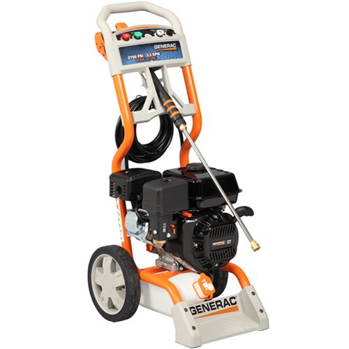 Generac 6022/5989 2,700 PSI 2.3 GPM 196cc OHV Gas Powered Residential Pressure Washer