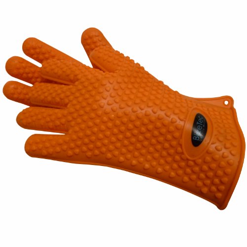 Silicone Heat Resistant Oven & Barbecue Gloves: Best for Cooking/Food Prep/House Cleaning/Kitchen/Pot Holding; Insulated/Non-stick/Waterproof; Top Rated Multi Functional Specialized Gloves; Withstand Heat Up to 425 C; A+ Quality & Lifetime Warranty