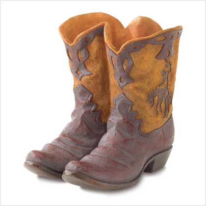 Gifts & Decor Western Theme Garden Decor Cowboy Boot Planter Outdoor