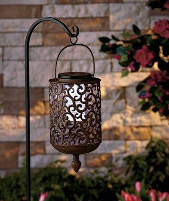 Solar Scrolled Hanging Lantern