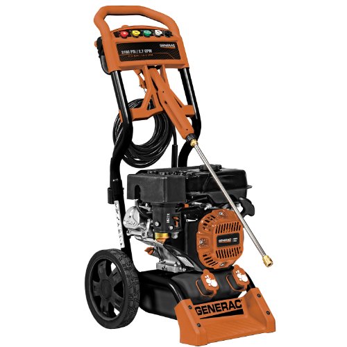 Generac 6598 3,100 PSI 2.7 GPM 212cc OHV Gas Powered Residential Pressure Washer