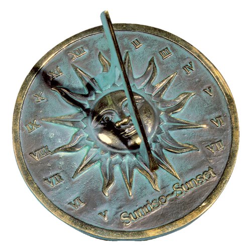 Rome RM2370 Brass Sunrise/Sunset Sundial