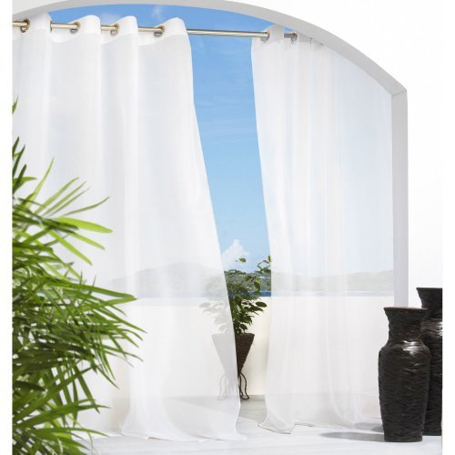 Outdoor Decor Escape 54 by 108-Inch Voile Grommet Top Panel, White Color: White Size: 54 by 108-Inch Outdoor, Home, Garden, Supply, Maintenance