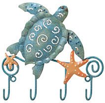 Hanging Hooks Key Rack Sea Turtle – Regal Art #5031
