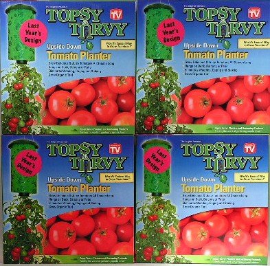 Set of 4! The Original Topsy Turvy Upside Down Tomato Planter