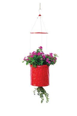 Topsy Turvy® Hummingbird Upside Down Planter – red