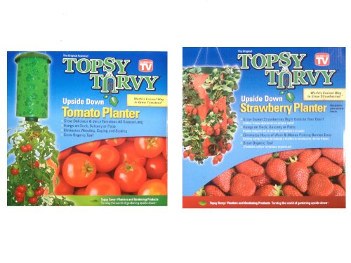 Topsy Turvy Upside Down Tomato and Strawberry Planter (1 of Each)