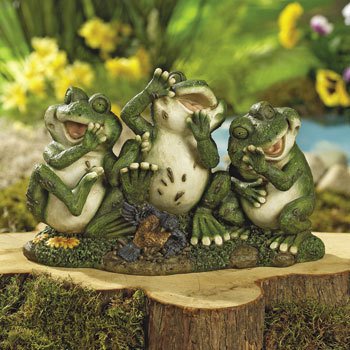 Laughing Frogs Garden Outdoor Yard Decor