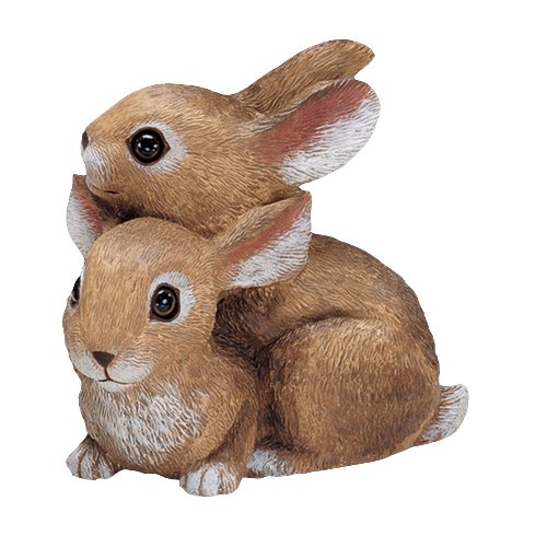Sculptural Gardens by Heritage Farms Bunnies Playing Statuary