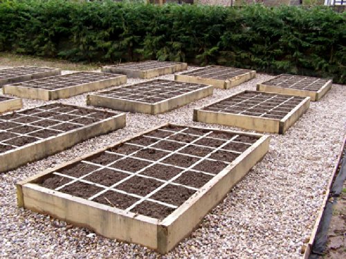 Mrgarden-square Garden Grid Kit, 4’*4′ for Square Foot Gardening in Raised Bed or At Ground