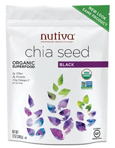 Nutiva Organic Chia Seeds, 12-Ounce Bag