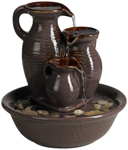 Triple Jug Indoor/Outdoor Tabletop Fountain