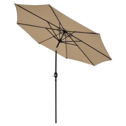 Tan Tilting Umbrella 9 Ft for Outdoor or Patio