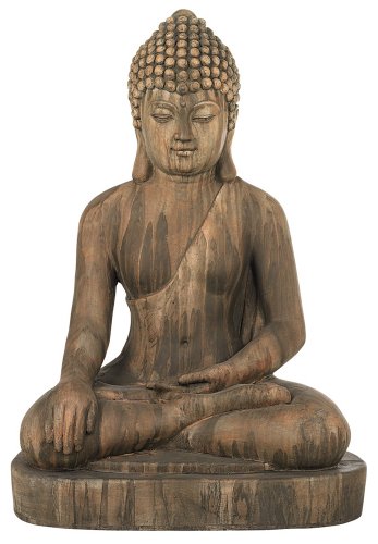 Sitting Buddha 29 1/2″ High Outdoor Statue