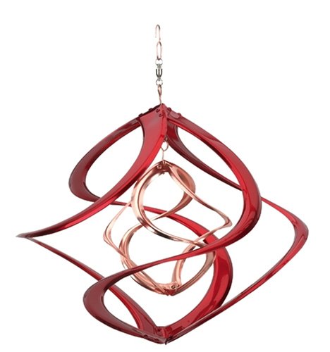 Red Carpet Studios Cosmix Wind Spinner, 14-Inch Long, Copper and Red
