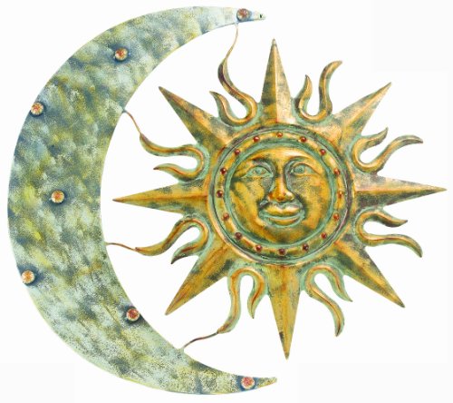 Gardman 8415 Aztec Sun and Moon Wall Art – 26″ long x 24″ wide