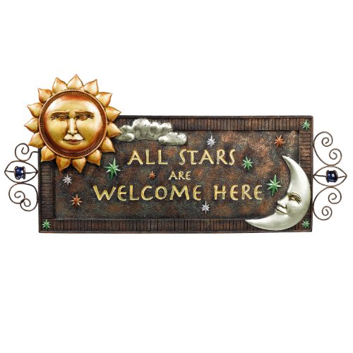 Grasslands Road Celestial Welcome Plaque, 17-Inch, Gift Boxed