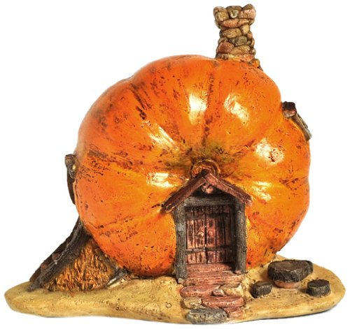 Top Collection Enchanted Story Garden and Terrarium Pumpkin Fairy House Outdoor Decor