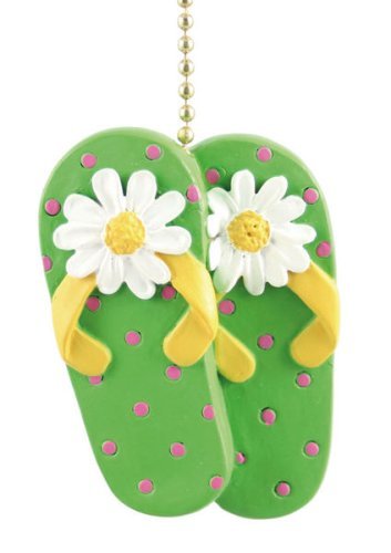 TiKi Beach Sandals FlipFlops Decor Ceiling Fan Light Pull