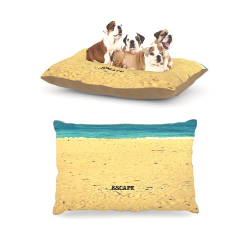 Kess InHouse Robin Dickinson “Escape” Beach Sand Dog Bed