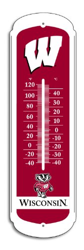 NCAA Wisconsin Badgers 27-inch Outdoor Thermometer